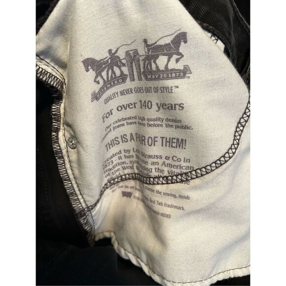 Levi’s Men’s 505 Straight Washed Black Jeans Size 40x30 - Picture 7 of 10